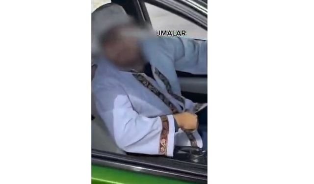 Lüks araçla bir drift, iki suç! Hem dini değerlere hakaret hem trafik cezası