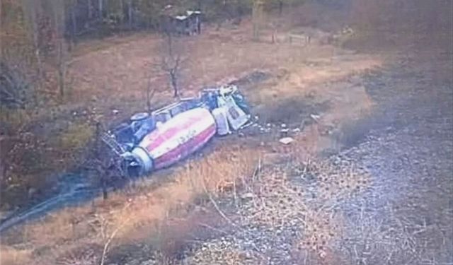 Kayseri’de beton mikser uçuruma yuvarlandı! 1 yaralı