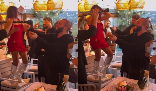 Kayserili ünlü şarkıcı görkemli partide para yağmuruna tutuldu!