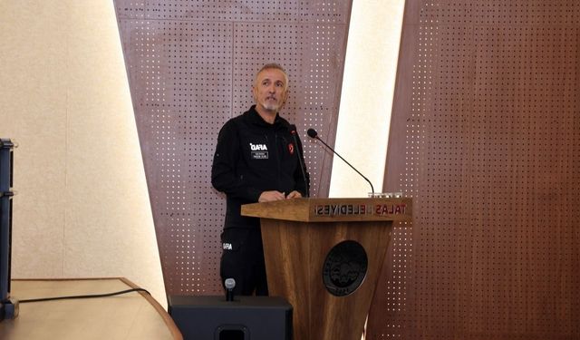 Kayseri AFAD’dan Talas Belediye personeline afet eğitimi