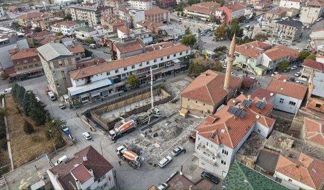 Yeşilhisar’da Cevizli Çarşı inşaat çalışmaları hız kazandı!