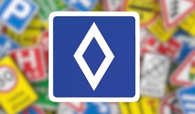 Baklava dilimi simgeli yeni trafik tabelası ne anlama geliyor?