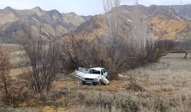 Kontrolden çıkan otomobil,  şarampole düştü: 1 ölü 2 yaralı!