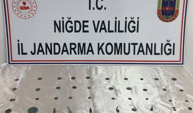 Niğde’de ‘Anadolu Mirası Operasyonu’: 42 Parça tarihi eser ele geçirildi