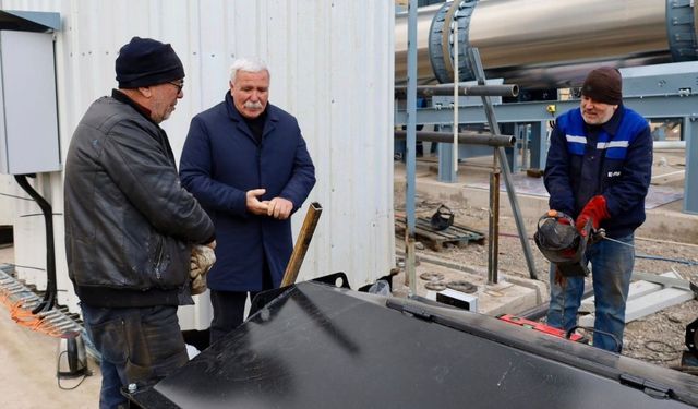 Pınarbaşı’nda Asfalt Plenti tamamlanma aşamasında