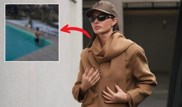 Kayserili iş insanından yeni boşanmıştı! Kışı dinlemedi, buz gibi havuza atladı!