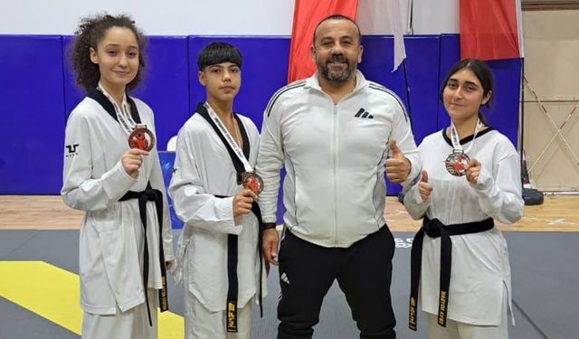 Kayserili Taekwondocular Alanya’da fırtına estirdi