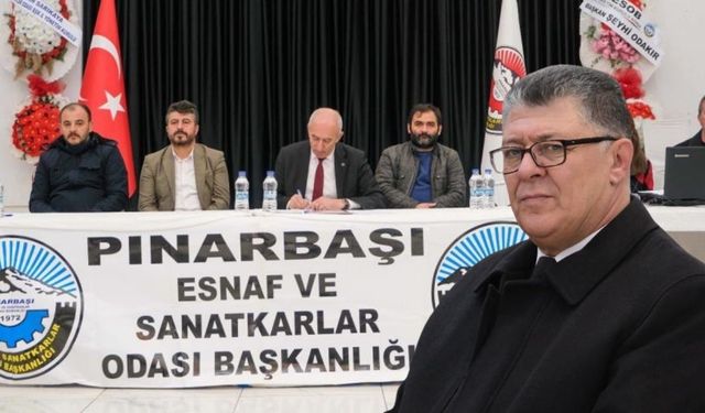 Pınarbaşı Esnaf Odası’nda Bünyamin Bedir güven tazeledi