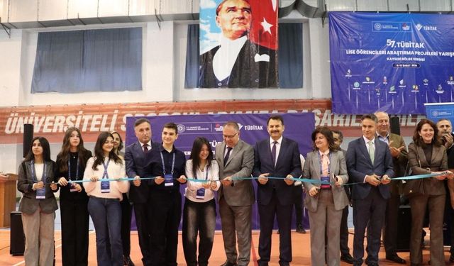 57. TÜBİTAK Lise projeleri Kayseri sergisi açıldı