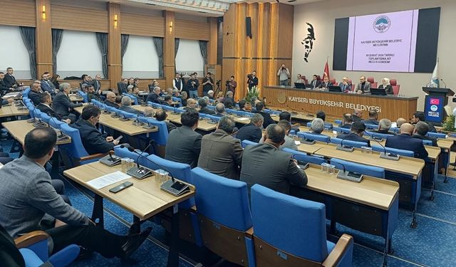 Kayseri Büyükşehir Belediyesi Şubat ayı Meclis toplantısı yapıldı: 30 madde karara bağlandı
