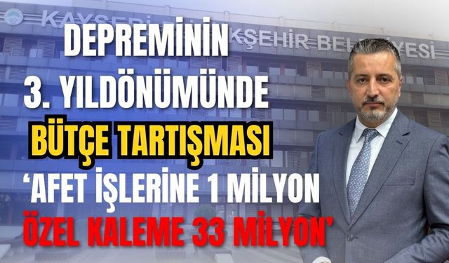 Bağımsız Meclis Üyesi Şahin Ülker, Deprem bütçesini eleştirdi