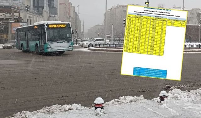 Kayseri’de ulaşım düzenlemesi: Otobüs hatlarının sefer saatleri değişti