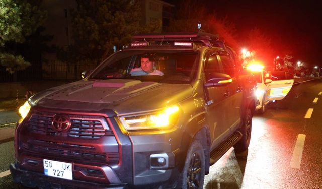 Nevşehir'de alkollü sürücü polislere zorlu anlar yaşattı