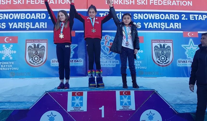 Sivas Snowboard Yarışlarından 8 Madalya 