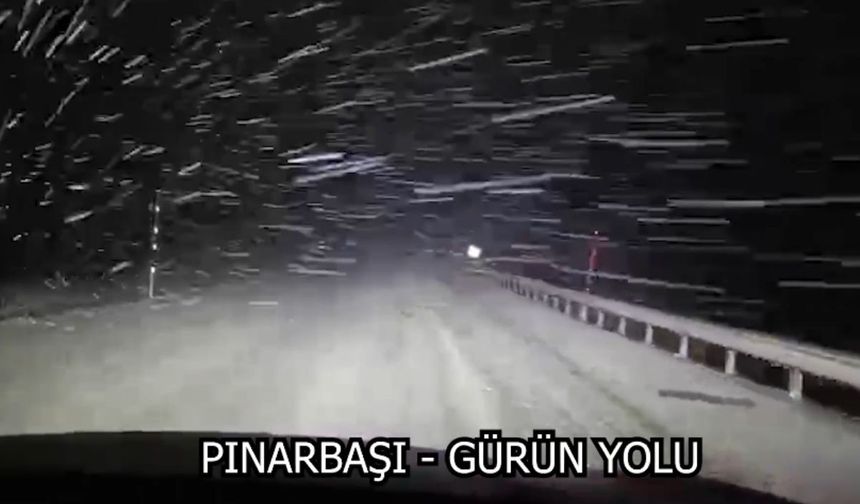 Kayseri'de yola çıkacaklar dikkat! Pınarbaşı Gürün yolu açıldı