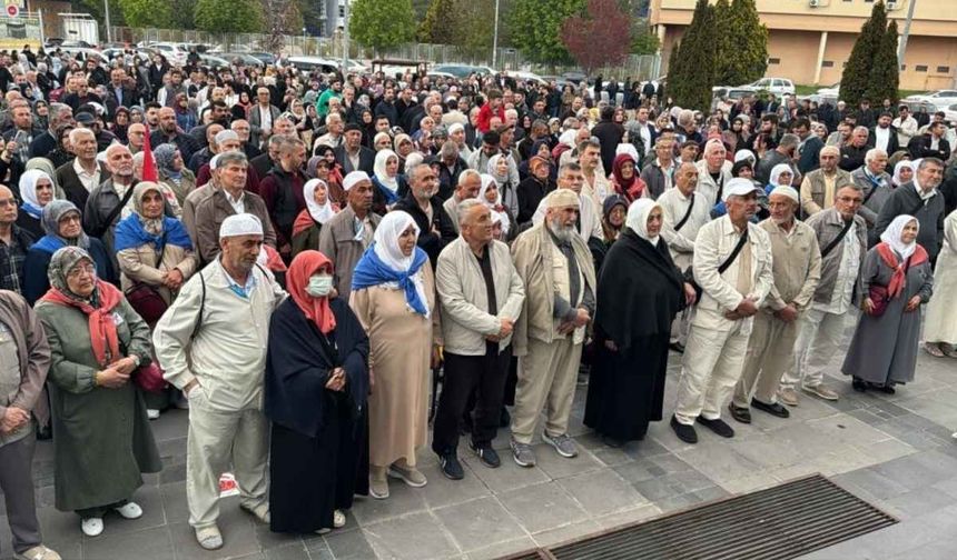 Kayseri'de ilk hac kafilesi uğurlandı!
