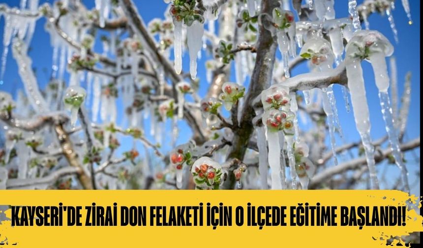 Kayseri'de zirai don felaketi için o ilçede eğitime başlandı!