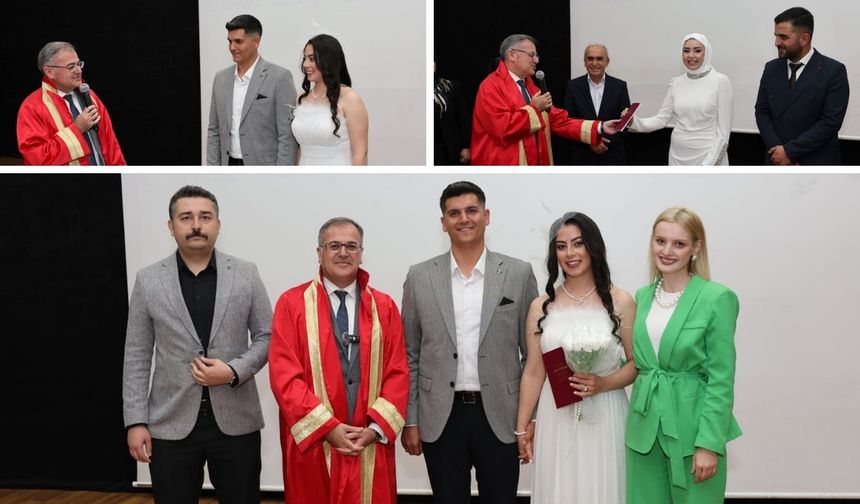 Kayseri'de çiftler anlamlı günde 'evet' dedi: 05.05.2025 tarihini ölümsüzleştirdiler!