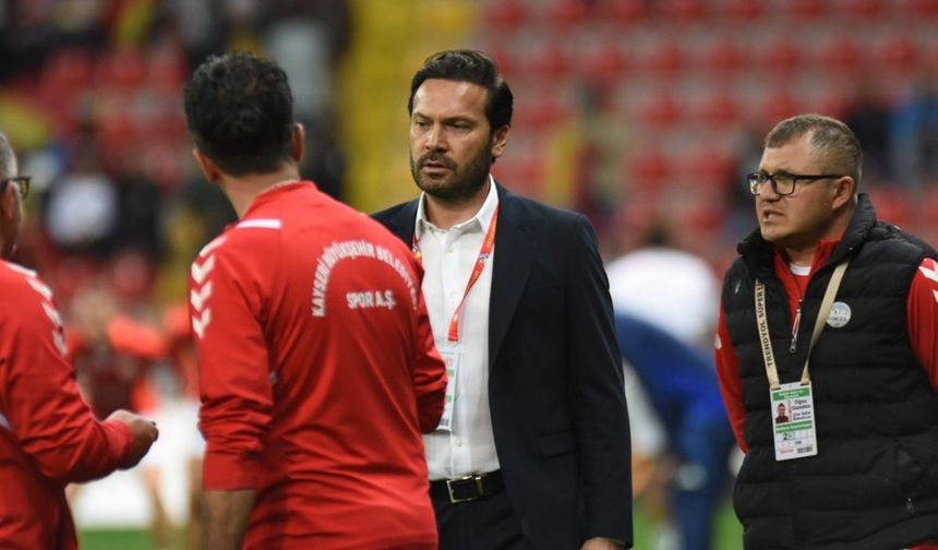 Kayserispor'da Muhammed Türkmen: Sözün bittiği değil, başladığı yerdeyiz