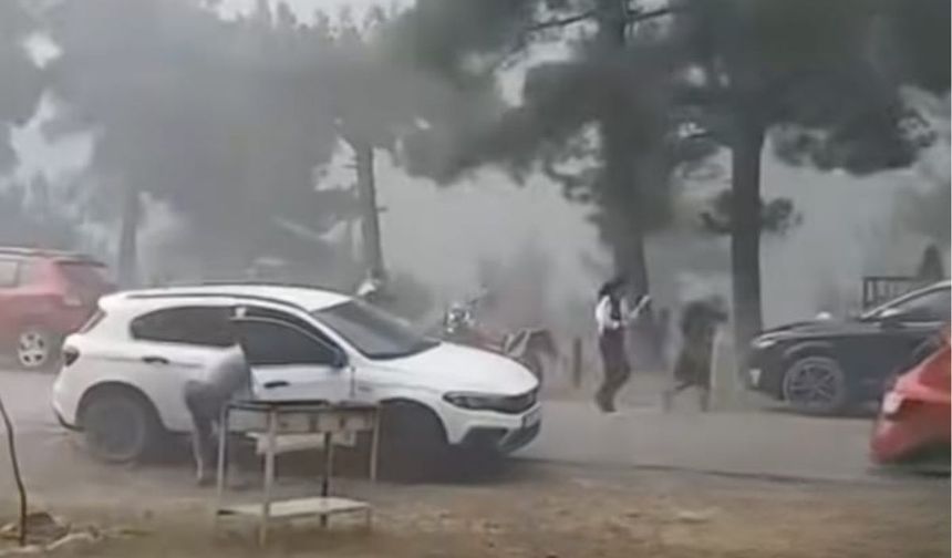 Kayseri'de bir anda gerçekleşti! Ne olduğunu anlayamadan herkes kaçmaya başladı