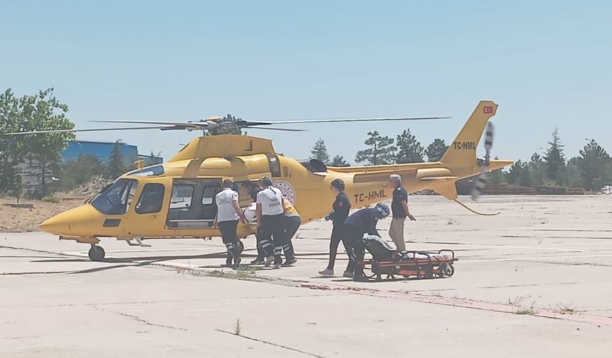 28 yaşındaki genç hasta için helikopter havalandı!