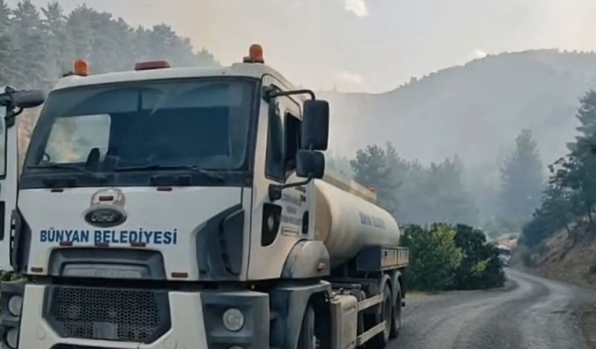 Ateş Çemberine Umutla gittiler: Bünyan Ekipleri sahaya indi