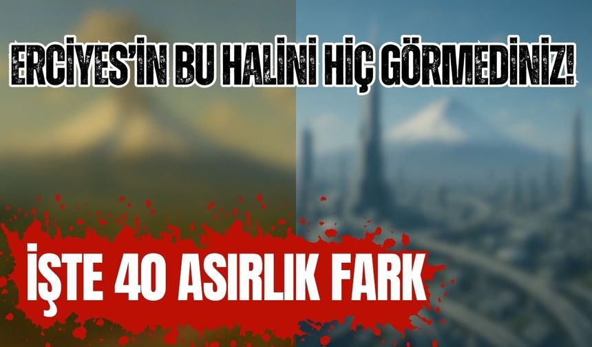 Erciyes’in bu halini hiç görmediniz! İşte 40 asırlık fark