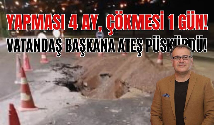 Yapması 4 ay, çökmesi 1 gün sürdü: Kayseri'de vatandaş başkana ateş püskürdü!