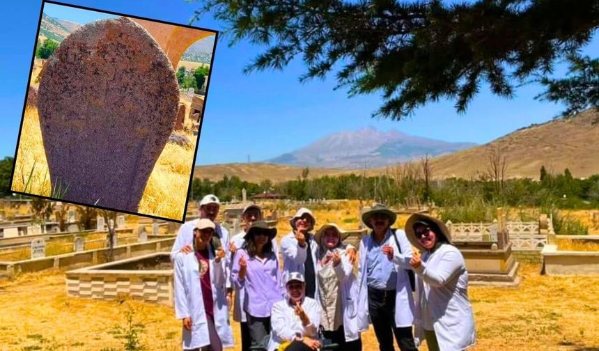 Kayseri’de yüzyılların sessiz tanıkları keşfedildi! Mezar taşları şaşırttı