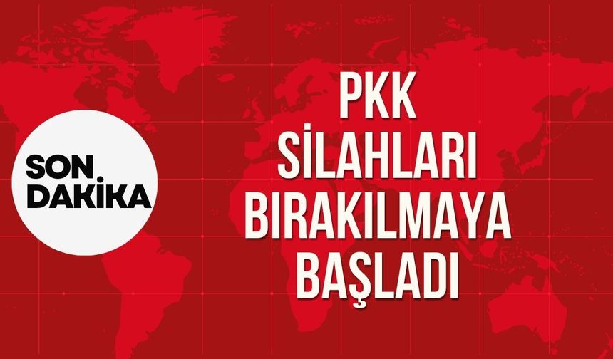 PKK Süleymaniye'de silahları bırakmaya başladı!