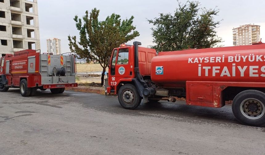 Kayseri'de yangın paniği: Ekipler sevk edildi!