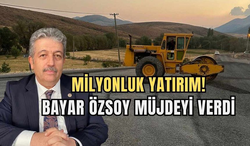 AK Partili Özsoy 13 milyonluk dev yatırım için müjdeyi verdi!