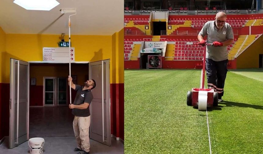 RHG Enertürk Enerji Stadyumu’nda hazırlıklar tamamlandı
