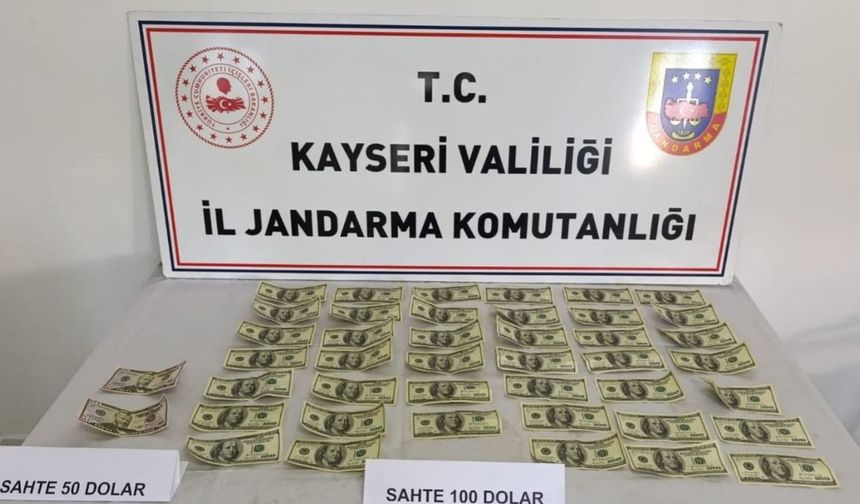 Kayseri’de sahte dolar operasyonu binlerce dolar ele geçirildi