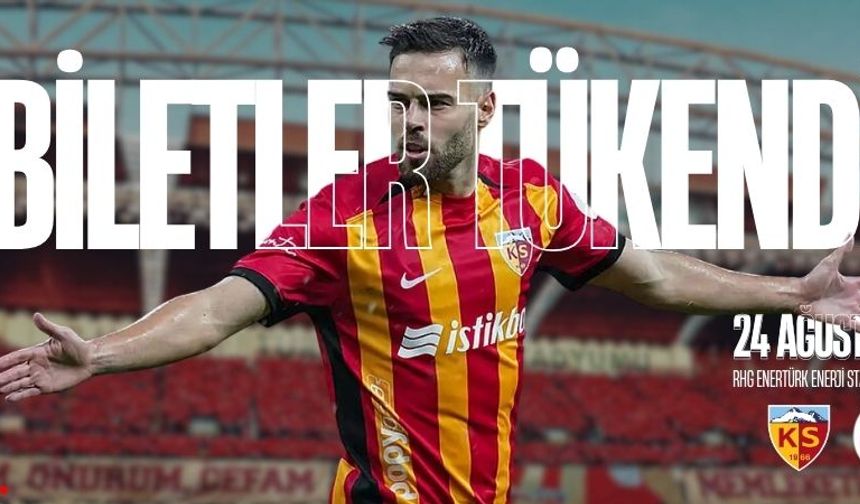 Kayserispor-Galatasaray maç biletleri tükendi!