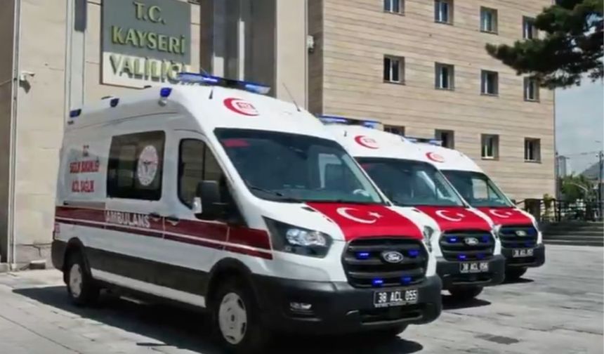 Kayseri acil müdahalede vites yükseltti! Ambulans sayısı 89'a ulaştı
