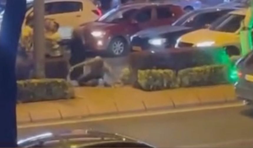 Melikgazi Alpaslan Mahallesi'nde yaya ile araç sürücüsü arasında kavga!