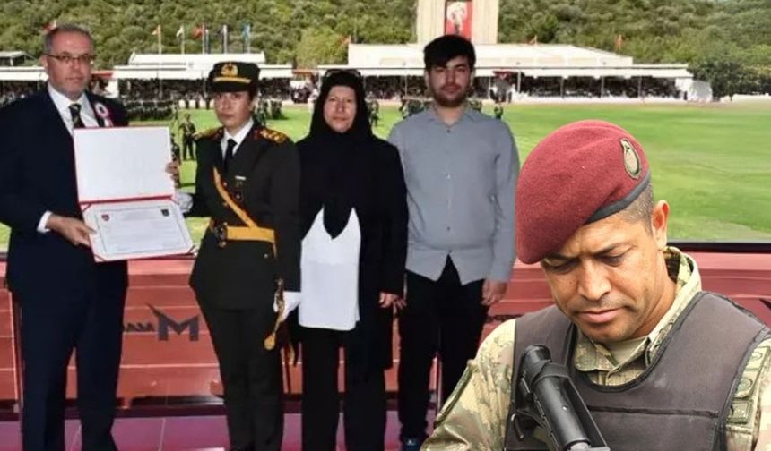 Ömer Halisdemir’in kızı Elif Nur Halisdemir teğmen oldu
