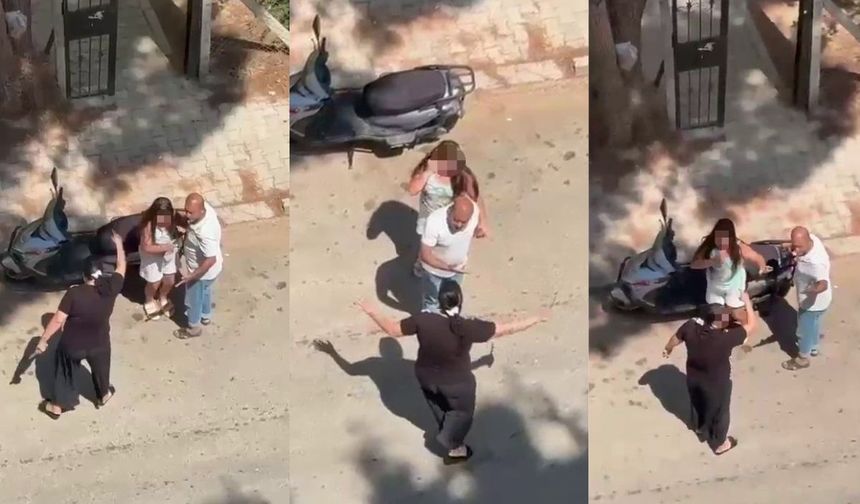 Sinir krizi geçirdi! Kızını bıçakla kovaladı