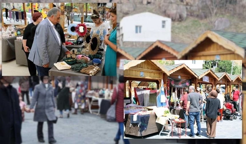 Kayseri'de el emeği ürünler tezgâhlarda hayat buluyor!