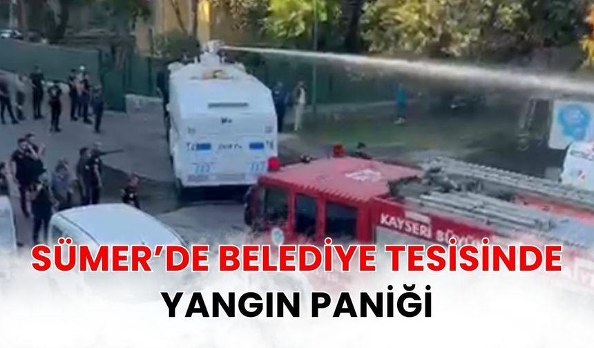 Sümer’de belediye tesisinde yangın paniği