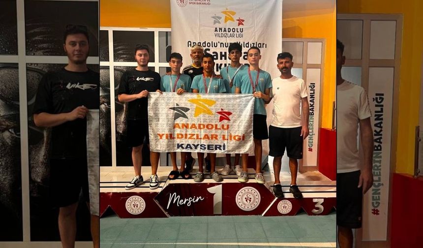 Kayserili sporcular Türkiye ikincisi oldu