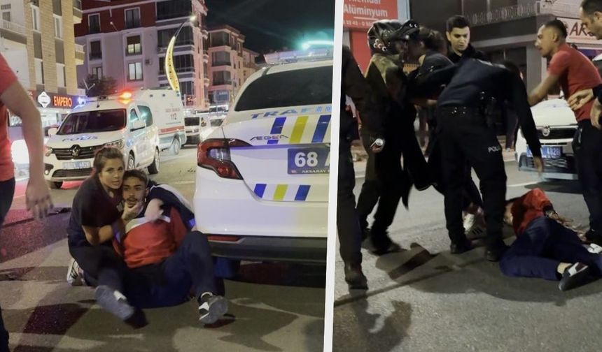 Aksaray’da trafik kazası sonrası kavga çıktı 5 gözaltı