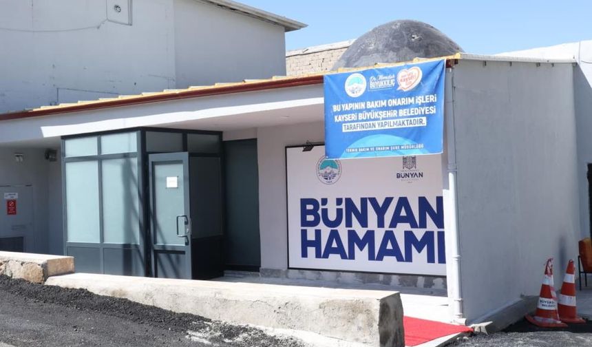 Bünyan'da iki değerli yatırım açılış için hazır : Hamam ve üst geçit
