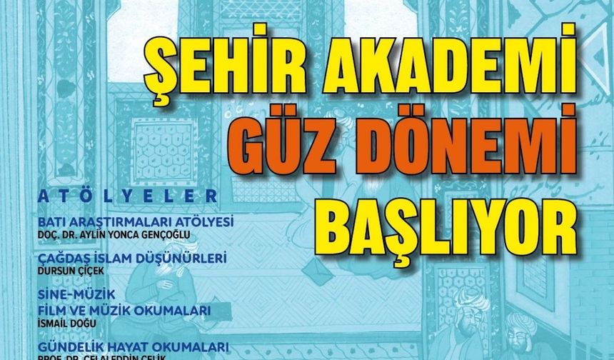 BÜSAM Şehir Akademi’de Güz Dönemi başlıyor