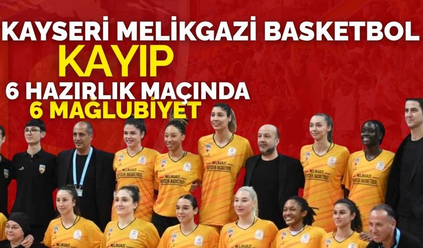 Melikgazi Kayseri Basketbol kayıp : 6 Hazırlık maçının 6’sı da kaybedildi