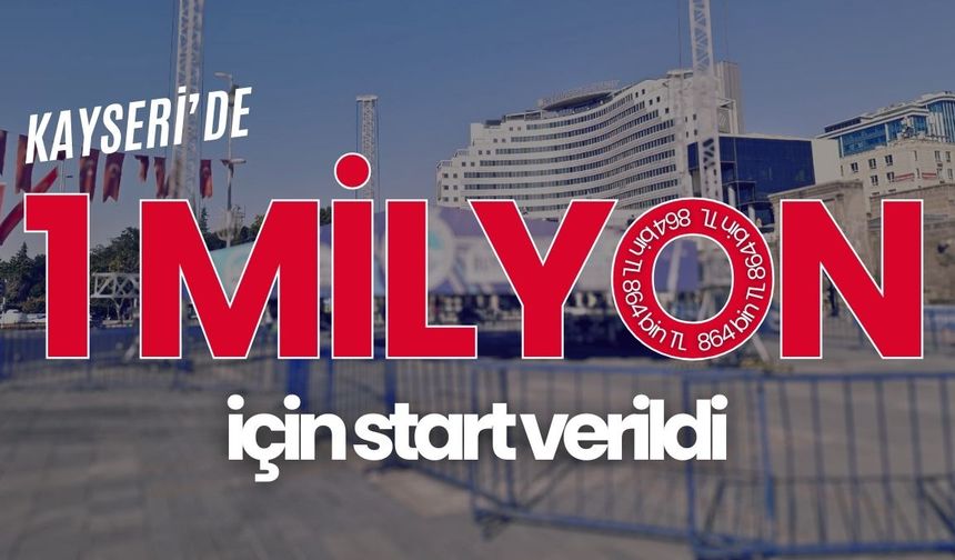 5. Uluslararası Kayseri Yarı Maratonu’na start verildi: Cumhuriyet Meydanı’na sahne kuruldu
