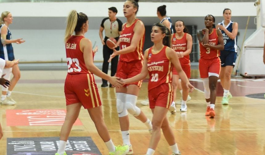 Melikgazi Kayseri Basketbol hazırlık maçında kaybetti