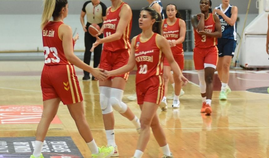 Melikgazi Kayseri Basketbol lige Çanakkale deplasmanında başlıyor
