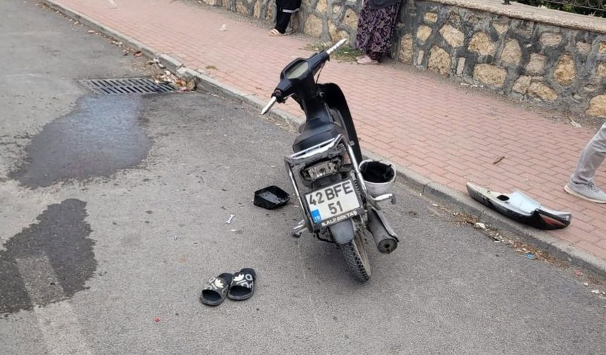 Motosiklet kazasında 16 yaşındaki sürücü ağır yaralandı
